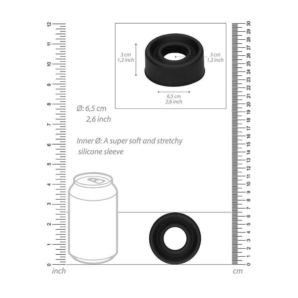 Pumped Black Silicone Pump Sleeve - Image 3