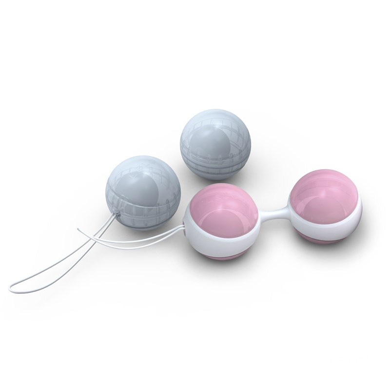 Lelo Luna Beads Mini Pink And Blue - Image 2